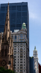 Trinity Church and One Liberty Plaza, New York