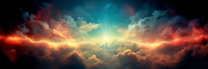 light clouds add a touch of illumination and radiance to the sky, enhancing the beauty of the world above.