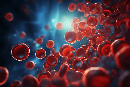 Ilustraci&oacute;n de virus, bacterias y c&eacute;lulas
