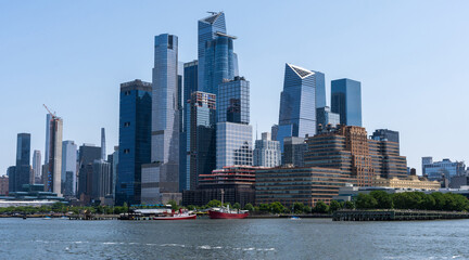Fincancial District New York from Hudson River