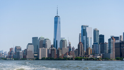 Fincancial District New York from Hudson River