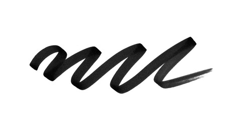 Fototapeta premium black marker pen scribble on png transparent background