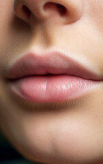 Fototapeta premium Close-up of the woman's lips