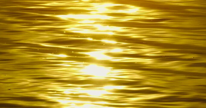 golden sunset over water