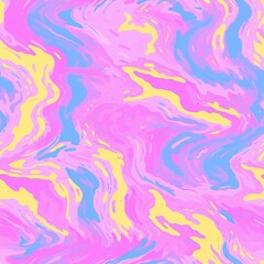 Vibrant pink and yellow marbled abstract pattern. Summer and spring concept. Design for wallpapers, textiles, and digital prints
