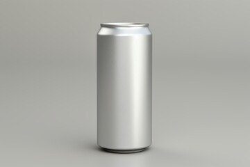 Detailed 3D representation of a 450 ml aluminum can. Generative AI