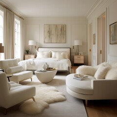 Dormitorio de lujo estilo Hamptons