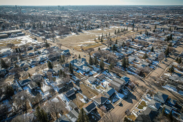 Aerial of the Mount Royal Neighborhood in Saskatoon