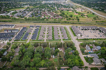 Aerial of the Montgomery Place Neighborhood in Saskatoon