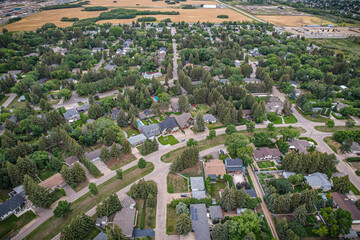 Aerial of the Montgomery Place Neighborhood in Saskatoon