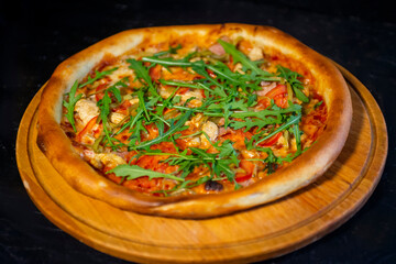 pizza on a plate