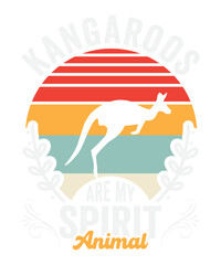 Kangaroos Are My Spirit Animal
These file sets can be used for a wide variety of items: t-shirt design, coffee mug design, stickers,
custom tumblers, custom hats, printables, print-on-demand, pillows,