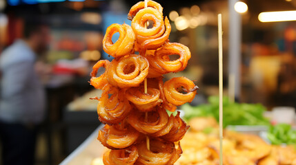 Beautiful tasty french fries illustration