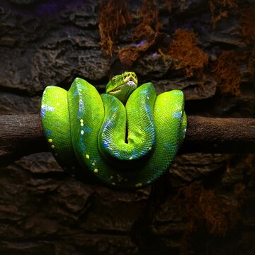 green tree python