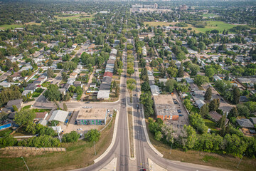 Aerial of the Nutana Park Neighborhood in Saskatoon