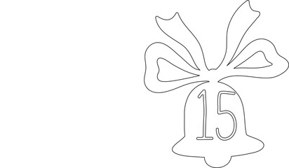 Advent calendar 15 bell doodle.