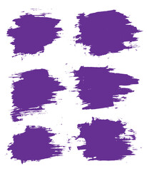 Purple color vector Grunge texture ink brush stroke frame