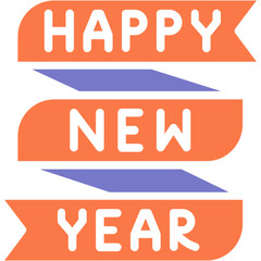 happy new year vector design icon .svg