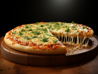 pizza with cheese