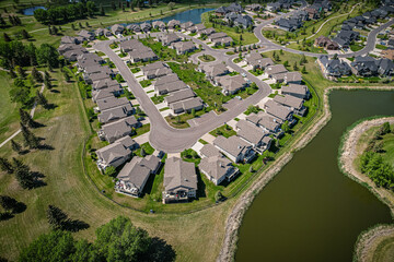 Aerial of the Willows Neighborhood in Saskatoon