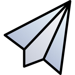 paper plane vector design icon .svg