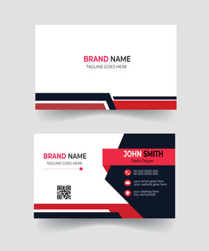 Clean and modern business card template. Portrait and landscape orientation. Horizontal and vertical layout. professional business card design.