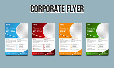 corporate business flyer, corporate vector design