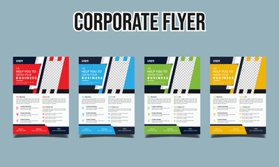 corporate business flyer, corporate vector design