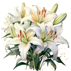 Lilies Watercolor Painting  Beautiful Floral Art for Home Decor
Delicate Lilies in Watercolor  Botanical Artwork for Wall Decor
Hand-Painted Floral Lilies  Elegant Nature-Inspired Decor