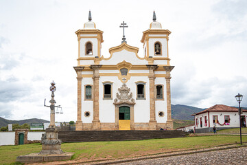 Fototapeta na wymiar Old historical church at Minas Gerais in Brazil