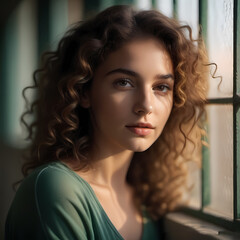 Naklejka premium portrait of a woman
