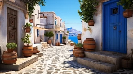 Fototapeten traditional greek house HD 8K wallpaper Stock Photographic Image  © Anum