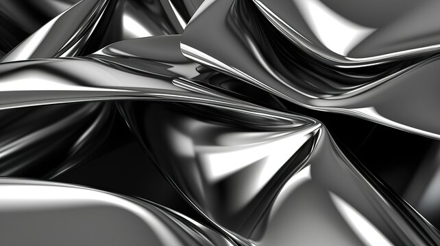 Horizontal View Of An Illustration Of Silver Lines As Background AI Generated