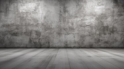 Grey wall as background.Generative AI