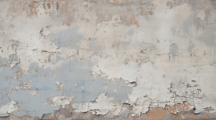 old wall background with grey paint peeling 