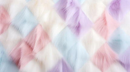 Multi colored fur texture background. Faux fur for sewing. contemporary faux fur design mimicking...
