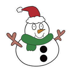 かわいい雪だるま