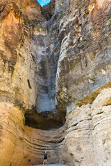 waterfall in the cave