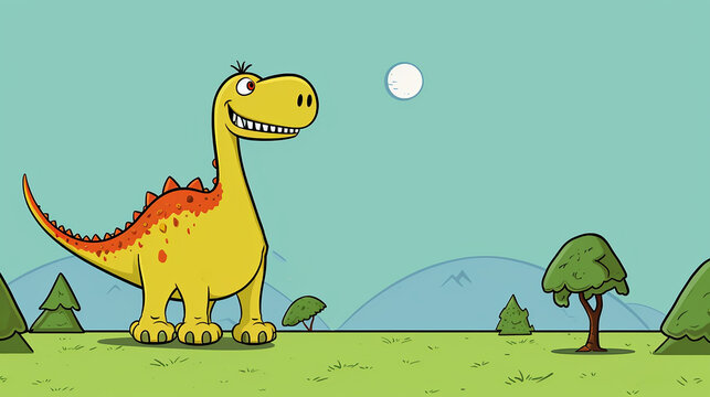 desenho de dinosauro maluco engraçado 