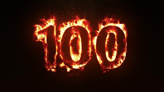 Burning Number 100. Fire Number