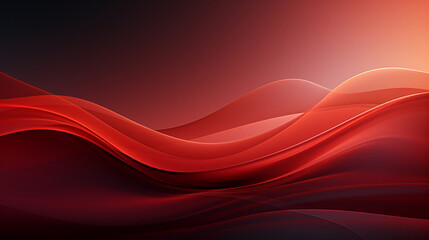 Futuristic red background. Technology and interior concept. Waves. For product mockup