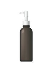 Plastic Cosmetic Pump Bottle, Mockup