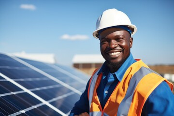 Obraz premium A Sustainable Energy Solution: Harnessing the Power of the Sun for a Brighter Future