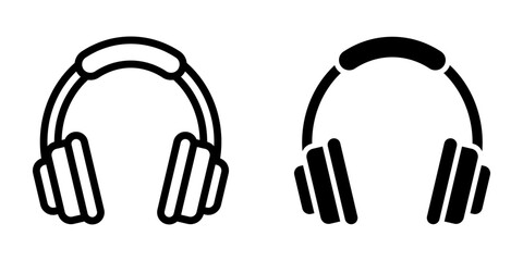 Headphones Icon. symbol for mobile concept and web design. vector illustration