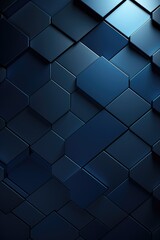 A dark blue background with an abundance of cubes. This versatile image can be used for various design projects