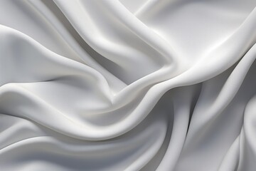 Fototapeta premium A close up view of a white fabric. This versatile image can be used in various design projects