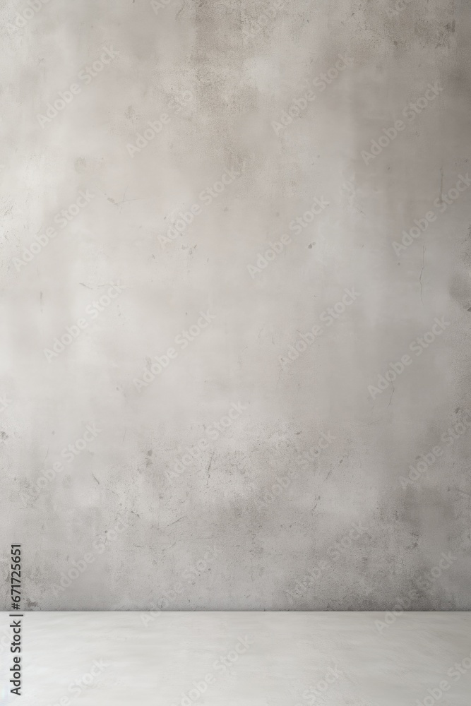 Poster An empty room with a concrete wall and floor. This versatile image can be used to depict various concepts and themes