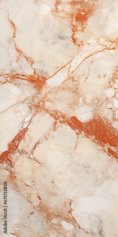 Poster A close-up view of a marble surface with red and white colors. This picture can be used for various design projects and can add a touch of elegance and sophistication