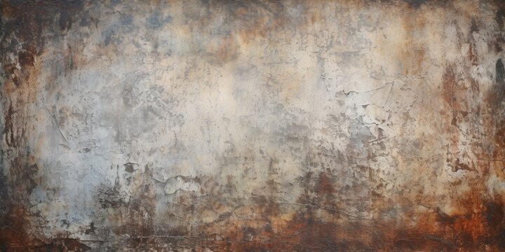 A picture of a rusted wall with a white and brown background. This image can be used to depict decay, urban decay, texture, or grunge themes