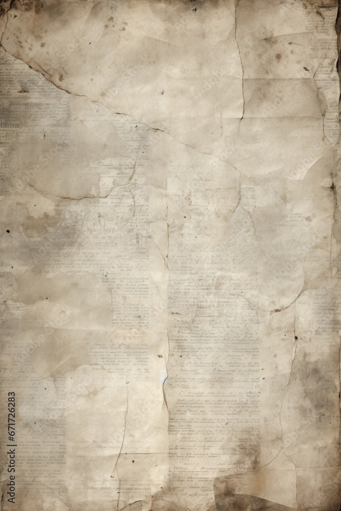 Poster An aged piece of paper with faded handwriting, adding a touch of nostalgia to any project. Perfect for backgrounds, overlays, or adding a vintage feel to designs.